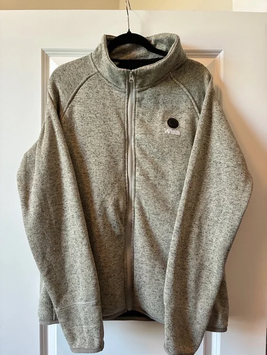 Full-Zip Heathered Gray women’s xl heated Weston Jacket - Picture 1 of 8
